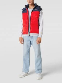 Tommy Jeans Daunenweste Mit Herausnehmbarer Kapuze Modell 'ALASKA' - Rot