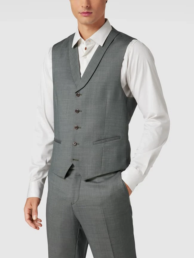 CG - Club Of Gents Weste Mit Schalkragen - Grün 4 CG - Club Of Gents Weste Mit Schalkragen - Grün – Bild 4