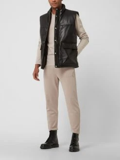 YOUNG POETS SOCIETY Weste Aus Schafsleder Modell 'Pekka' - Wattiert - Schwarz