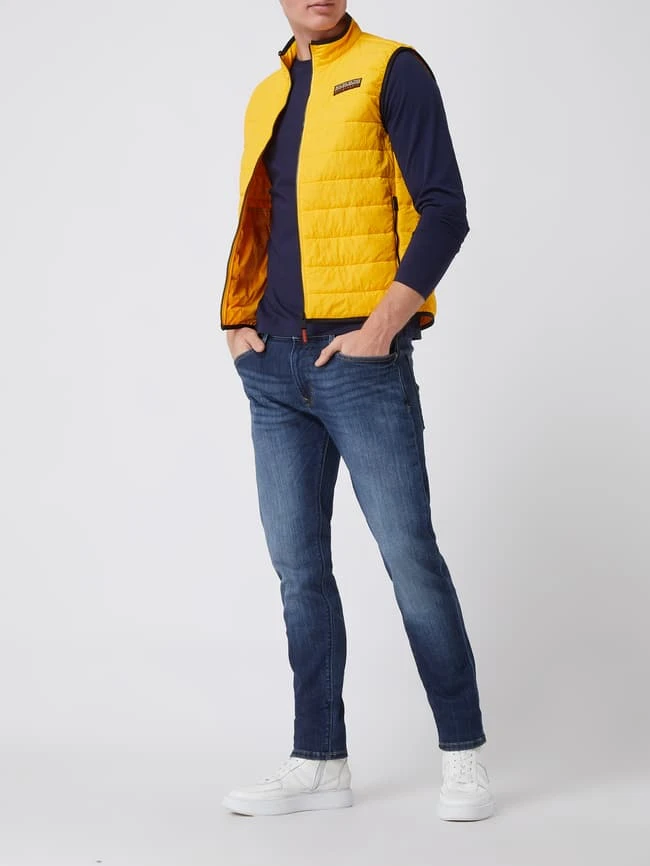 Napapijri Regular Fit Steppweste Mit Reißverschlusstaschen Modell 'Muniz' - Gelb 1 Napapijri Regular Fit Steppweste Mit Reißverschlusstaschen Modell 'Muniz' - Gelb