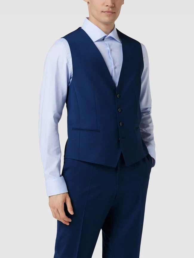 BOSS Weste Mit Paspeltaschen - Royalblau 4 BOSS Weste Mit Paspeltaschen - Royalblau – Bild 4