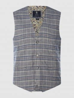 Seidenfalter Weste, Fliege Und Einstecktuch Im Set - Blau