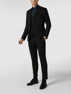 Tiger Of Sweden Weste Mit Kontrastrückseite - Schwarz