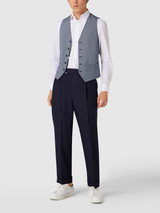 MCNEAL Weste Mit Allover-Muster - Blau 1 MCNEAL Weste Mit Allover-Muster - Blau