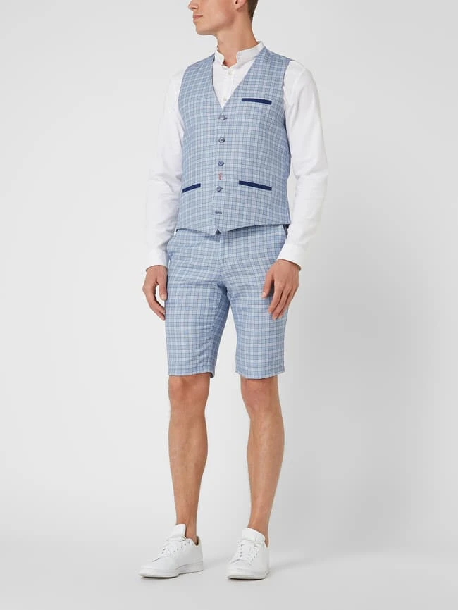 A Fish Named Fred Weste Mit Karomuster - Blau 1 A Fish Named Fred Weste Mit Karomuster - Blau