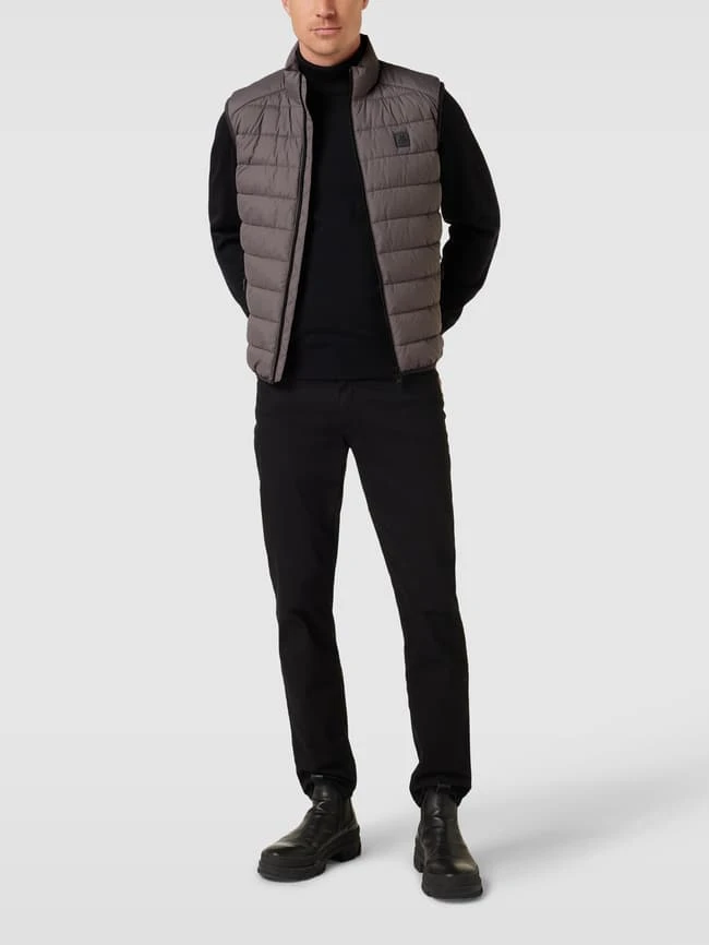 Marc O'Polo Regular Fit Steppweste Mit Stehkragen - Dunkelgrau 1 Marc O'Polo Regular Fit Steppweste Mit Stehkragen - Dunkelgrau