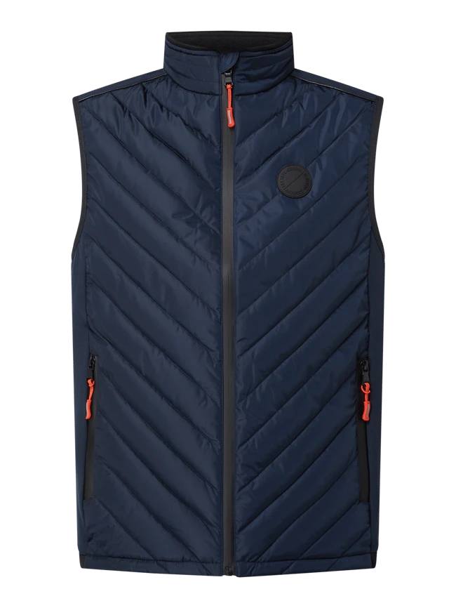 MCNEAL Steppweste Mit Reißverschlusstaschen - Marineblau 2 MCNEAL Steppweste Mit Reißverschlusstaschen - Marineblau – Bild 2