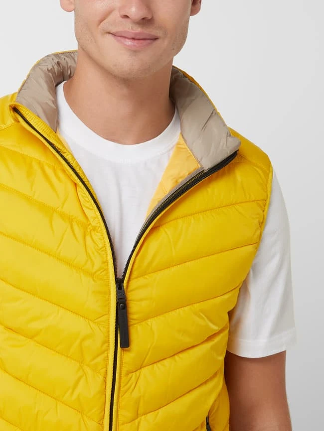 Tom Tailor Light-Steppweste Mit Stehkragen - Wasserabweisend - Gelb 3 Tom Tailor Light-Steppweste Mit Stehkragen - Wasserabweisend - Gelb – Bild 3