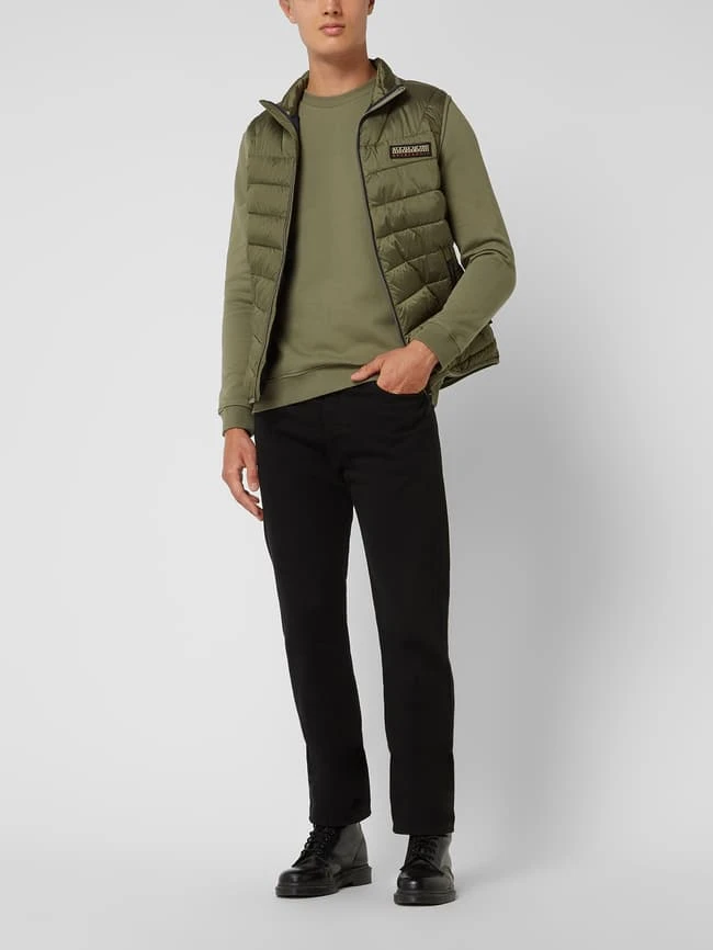 Napapijri Regular Fit Steppweste Mit Stehkragen Modell 'Aerons' - Olivgrün 1 Napapijri Regular Fit Steppweste Mit Stehkragen Modell 'Aerons' - Olivgrün