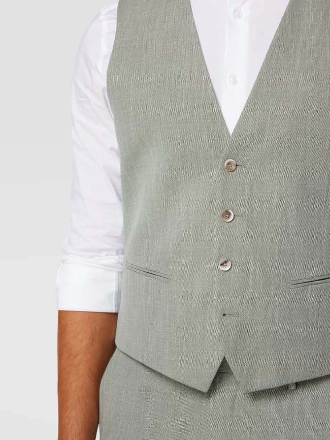 MCNEAL Weste Mit Paspeltaschen Modell 'Emil' - Grün 3 MCNEAL Weste Mit Paspeltaschen Modell 'Emil' - Grün – Bild 3