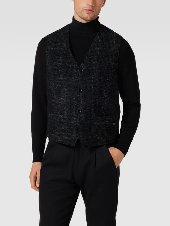 CG - Club Of Gents Weste Mit Label-Detail Modell 'Mosley' - Marineblau 4 CG - Club Of Gents Weste Mit Label-Detail Modell 'Mosley' - Marineblau – Bild 4