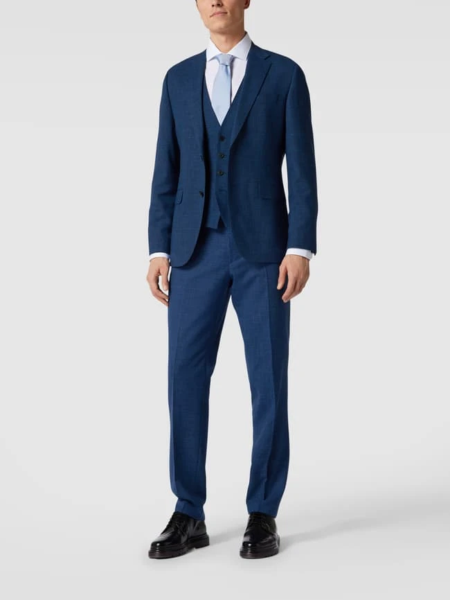 BOSS Regular Fit Weste Mit Paspeltaschen - Blau 1 BOSS Regular Fit Weste Mit Paspeltaschen - Blau