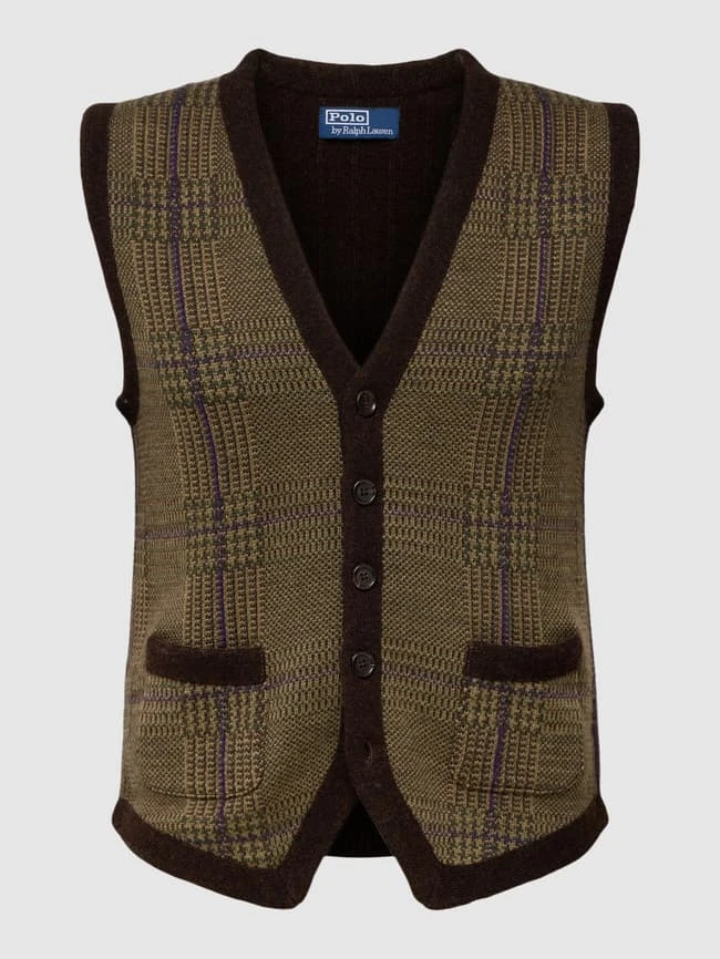 Polo Ralph Lauren Weste Mit Allover-Muster - Olivgrün 2 Polo Ralph Lauren Weste Mit Allover-Muster - Olivgrün – Bild 2