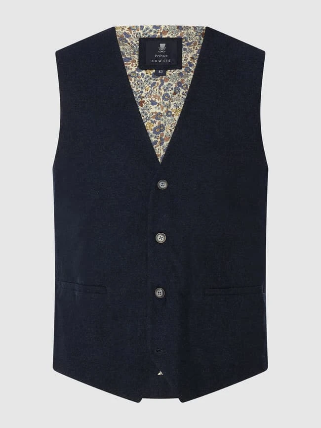 Seidenfalter Weste, Fliege Und Einstecktuch Im Set - Marineblau 1 Seidenfalter Weste, Fliege Und Einstecktuch Im Set - Marineblau