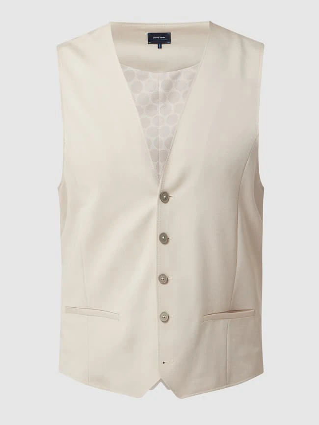 Pierre Cardin Weste Mit Stretch-Anteil Modell 'Gab' - Beige 2 Pierre Cardin Weste Mit Stretch-Anteil Modell 'Gab' - Beige – Bild 2
