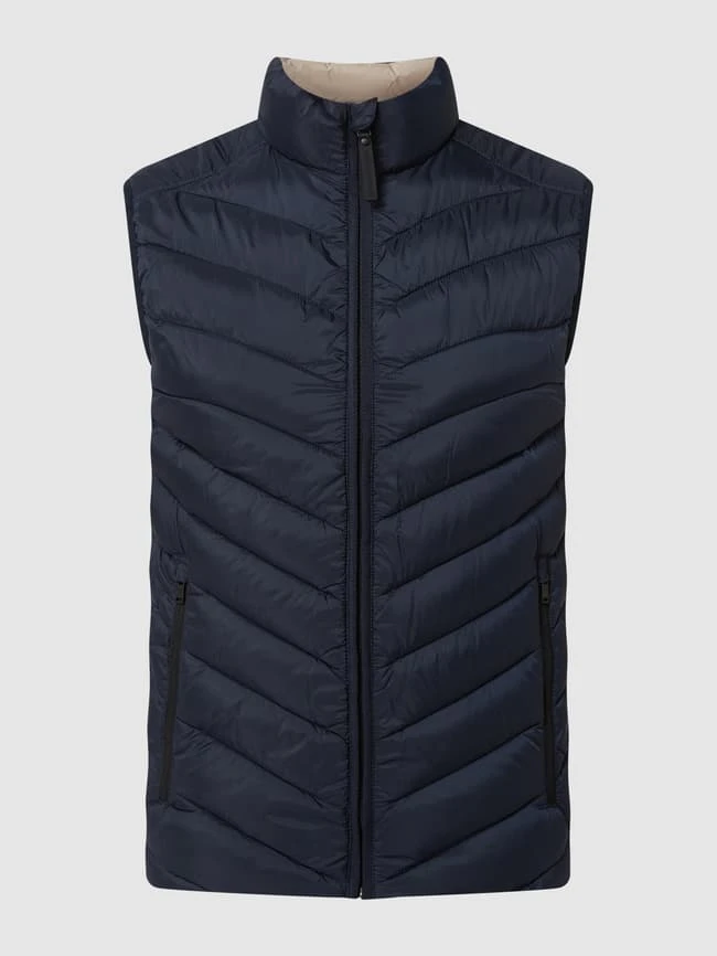 Tom Tailor Light-Steppweste Mit Reißverschlusstaschen - Marineblau 2 Tom Tailor Light-Steppweste Mit Reißverschlusstaschen - Marineblau – Bild 2