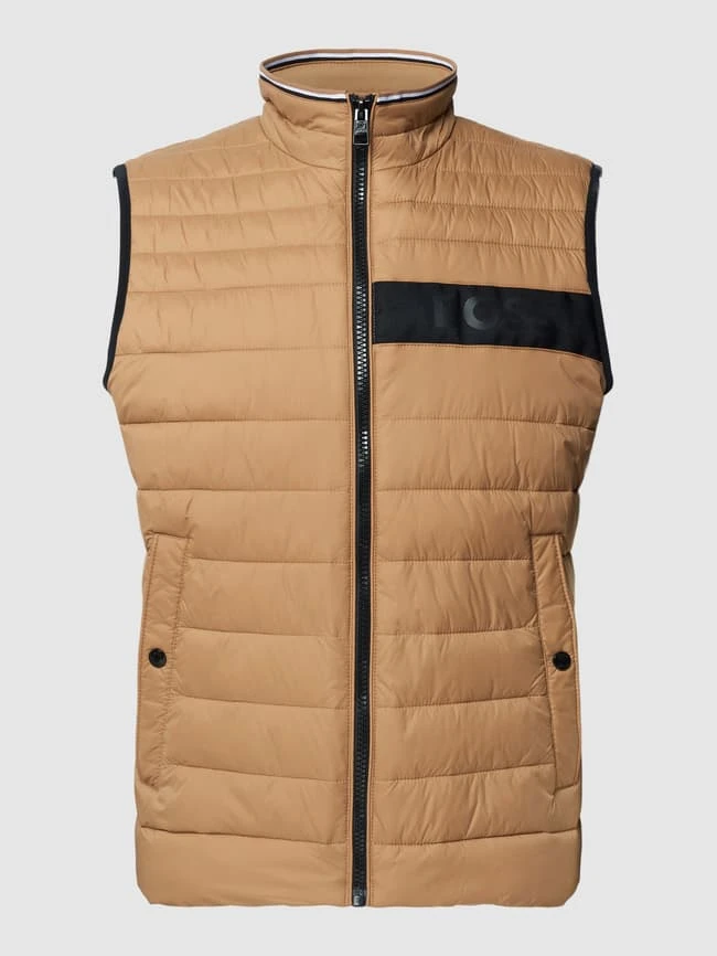 BOSS Steppweste Mit Label-Detail Modell 'Darolan' - Beige 2 BOSS Steppweste Mit Label-Detail Modell 'Darolan' - Beige – Bild 2