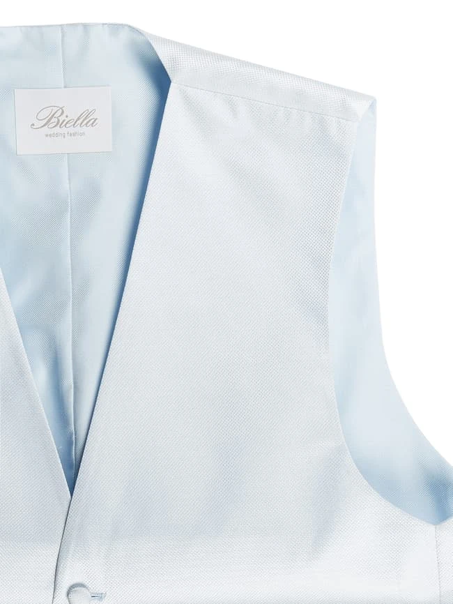 Seidenfalter Weste Aus Viskosemischung - Hellblau 2 Seidenfalter Weste Aus Viskosemischung - Hellblau – Bild 2