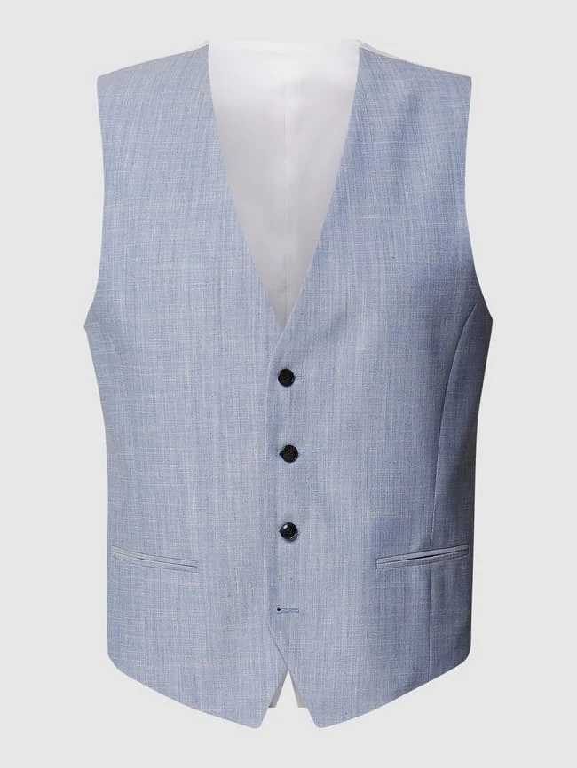 HUGO Anzugweste Mit Paspeltaschen - Bleu 1 HUGO Anzugweste Mit Paspeltaschen - Bleu