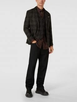 CG - Club Of Gents Weste Mit Label-Detail Modell 'Mosley' - Dunkelbraun