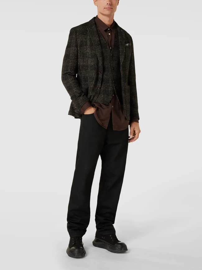 CG - Club Of Gents Weste Mit Label-Detail Modell 'Mosley' - Dunkelbraun 1 CG - Club Of Gents Weste Mit Label-Detail Modell 'Mosley' - Dunkelbraun