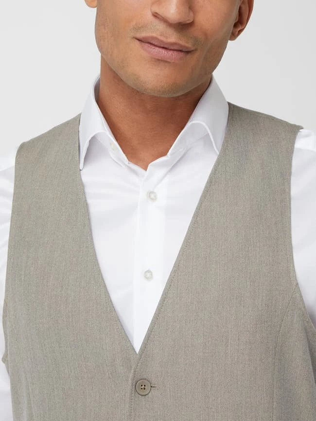 Pierre Cardin Modern Fit Weste Mit Stretch-Anteil Modell 'Gab' - 'Futurerflex' - Schlamm 3 Pierre Cardin Modern Fit Weste Mit Stretch-Anteil Modell 'Gab' - 'Futurerflex' - Schlamm – Bild 3