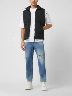 Jack & Jones Steppweste Mit Stehkragen Modell 'Benny' - Schwarz