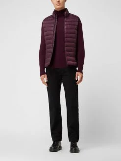 CK Calvin Klein Steppweste Mit Reißverschlusstaschen - Bordeaux Rot