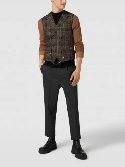 CG - Club Of Gents Weste Mit Tartan-Karo Modell 'Mathew' - Mittelgrau