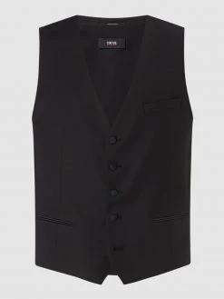 Cinque Super Slim Fit Weste Mit Stretch-Anteil Modell 'Cifistivo' - Schwarz