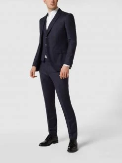 JOOP! Collection Slim Fit Weste Mit Webstruktur Modell 'White' - Marineblau